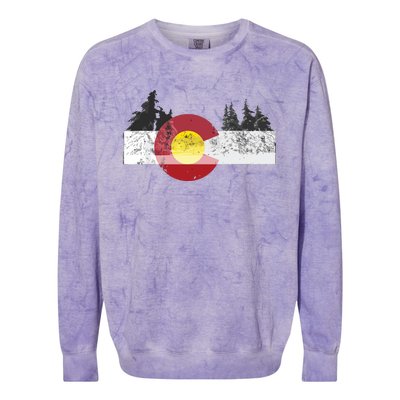 State Of Colorado Flag Colorblast Crewneck Sweatshirt