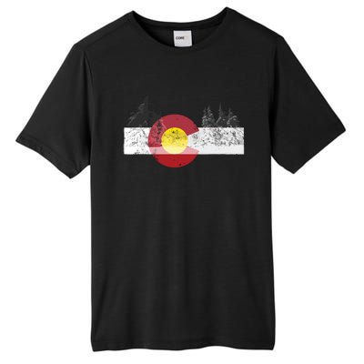 State Of Colorado Flag Tall Fusion ChromaSoft Performance T-Shirt