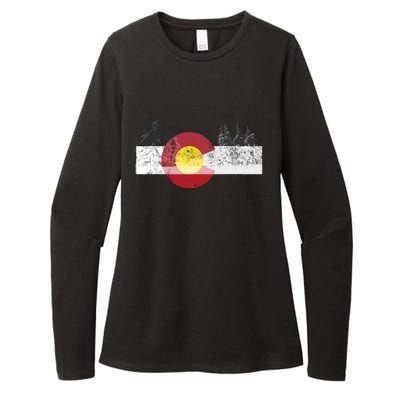 State Of Colorado Flag Womens CVC Long Sleeve Shirt