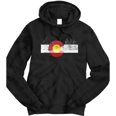 State Of Colorado Flag Tie Dye Hoodie