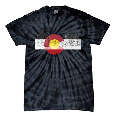 State Of Colorado Flag Tie-Dye T-Shirt