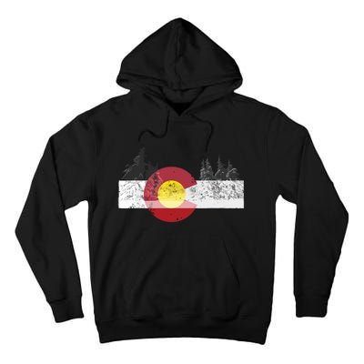 State Of Colorado Flag Tall Hoodie