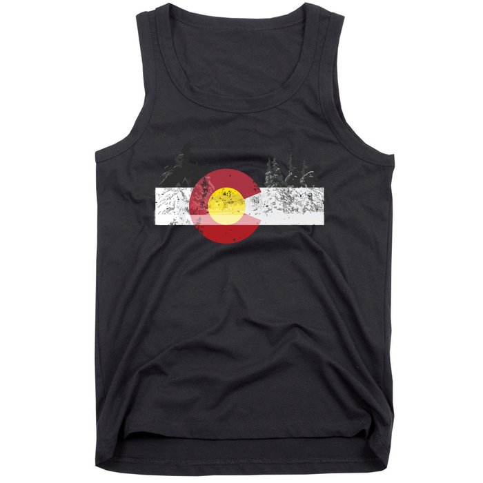 State Of Colorado Flag Tank Top