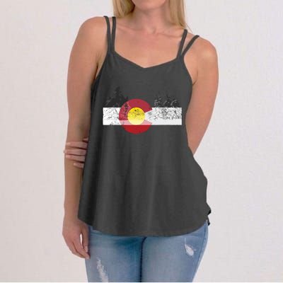 State Of Colorado Flag Women's Strappy Tank