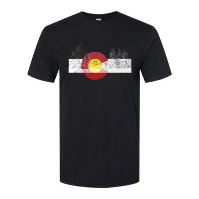 State Of Colorado Flag Softstyle CVC T-Shirt