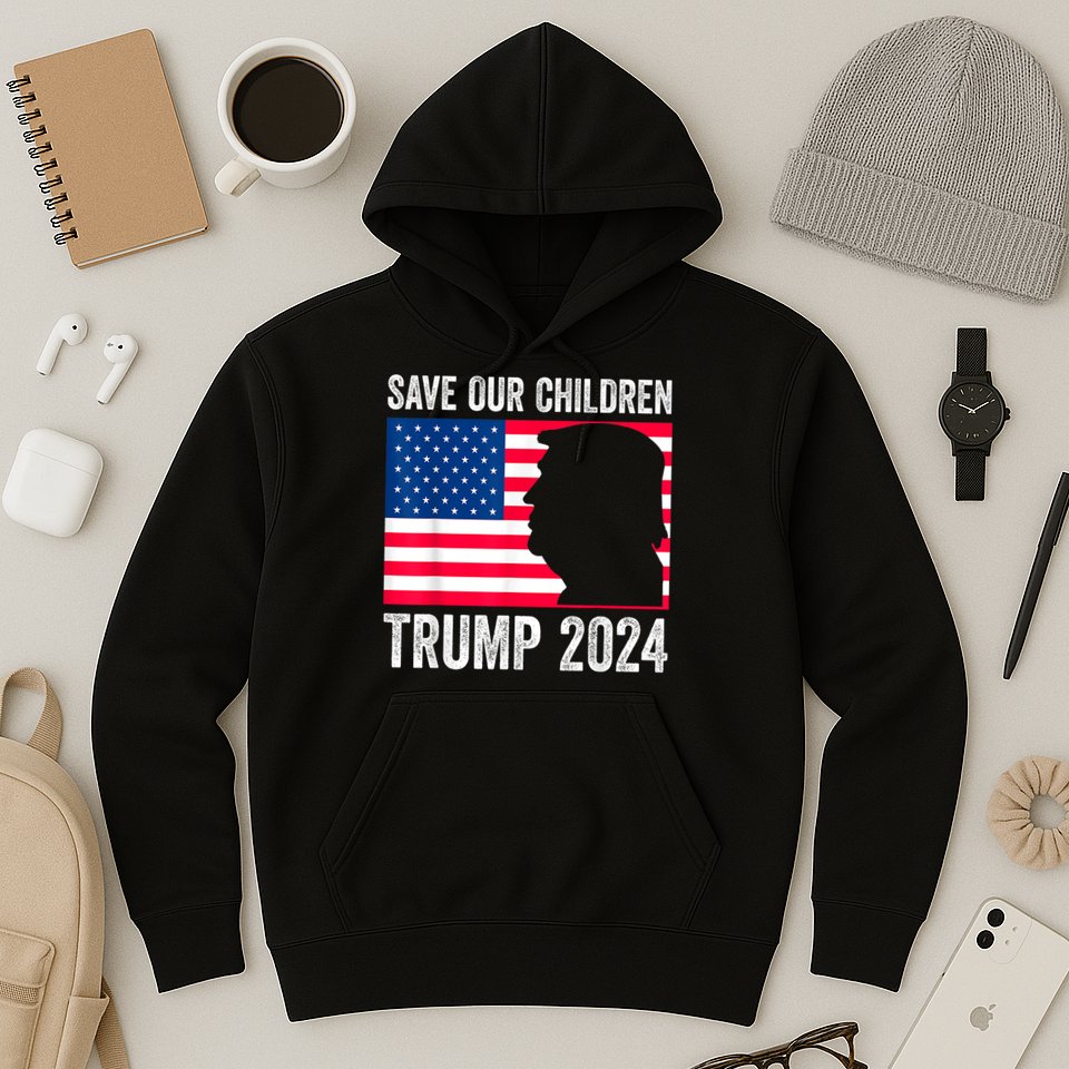 Save Our Children Stop Human Trafficking Trump 2024 Hoodie