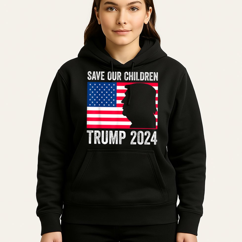 Save Our Children Stop Human Trafficking Trump 2024 Hoodie