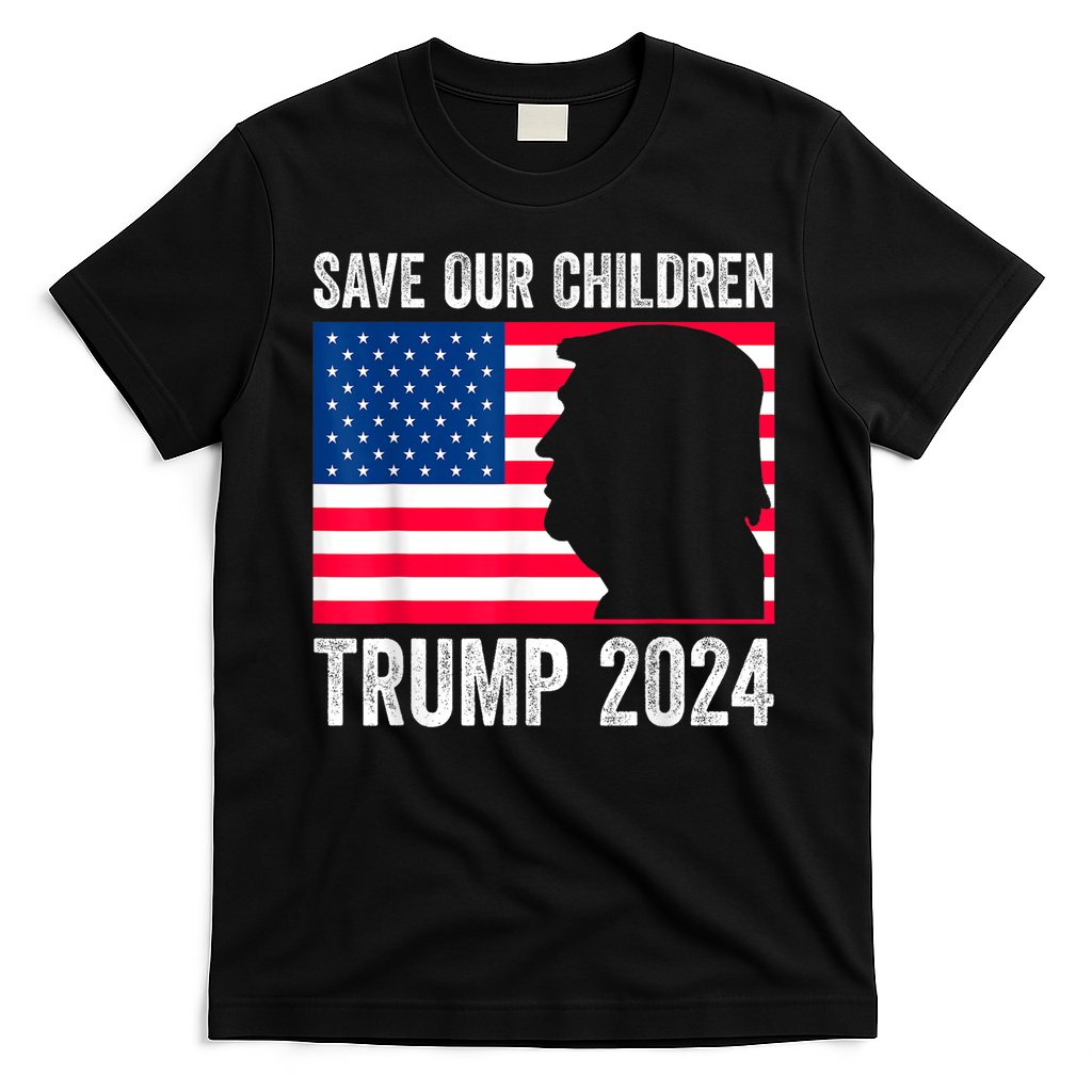Save Our Children Stop Human Trafficking Trump 2024 T-Shirt