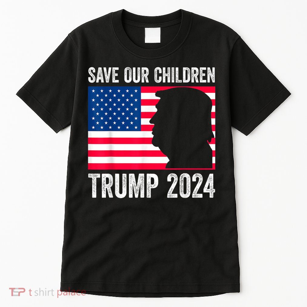 Save Our Children Stop Human Trafficking Trump 2024 Tall T-Shirt