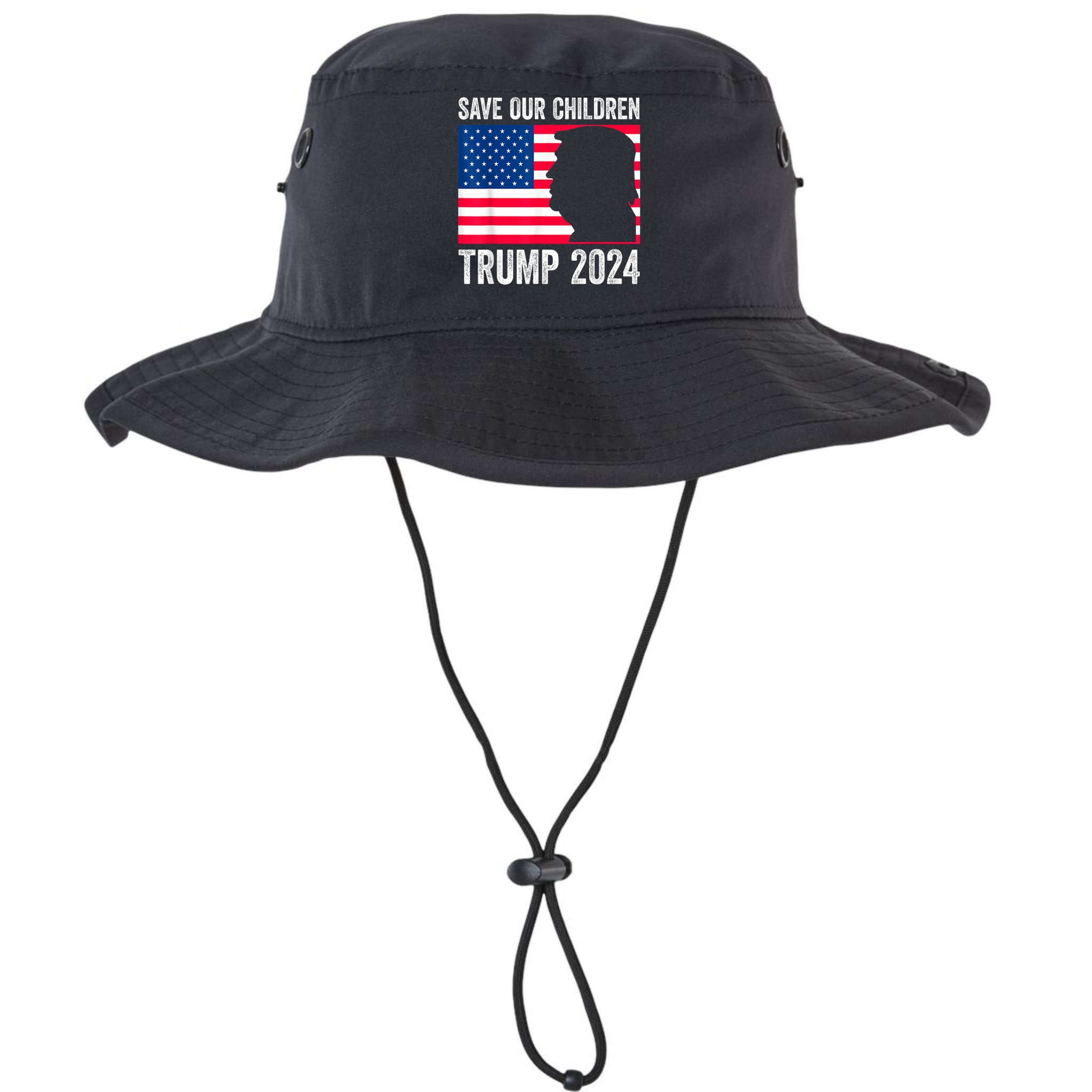 Save Our Children Stop Human Trafficking Trump 2024 Bucket Hat