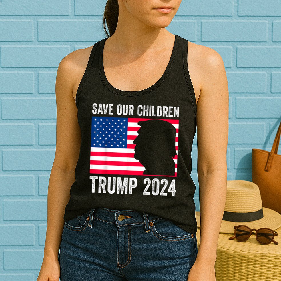 Save Our Children Stop Human Trafficking Trump 2024 Womens Tank Top