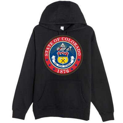 State Of Colorado Seal 1876 Premium Pullover Hoodie