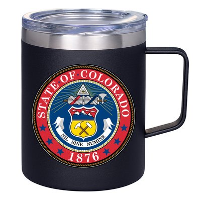 State Of Colorado Seal 1876 12oz Stainless Steel Coffee Mug