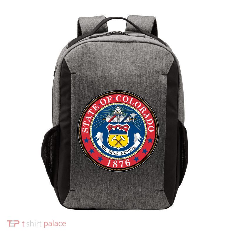 State Of Colorado Seal 1876 Vector Backpack