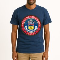 State Of Colorado Seal 1876 Tall T-Shirt