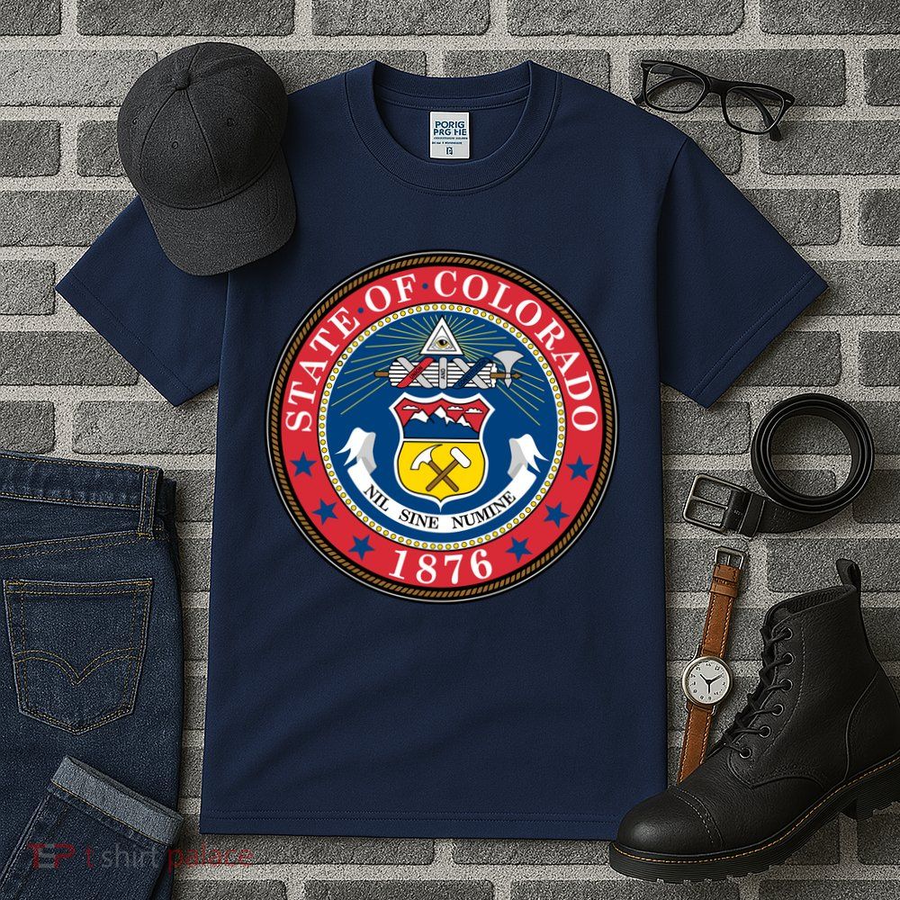 State Of Colorado Seal 1876 Tall T-Shirt