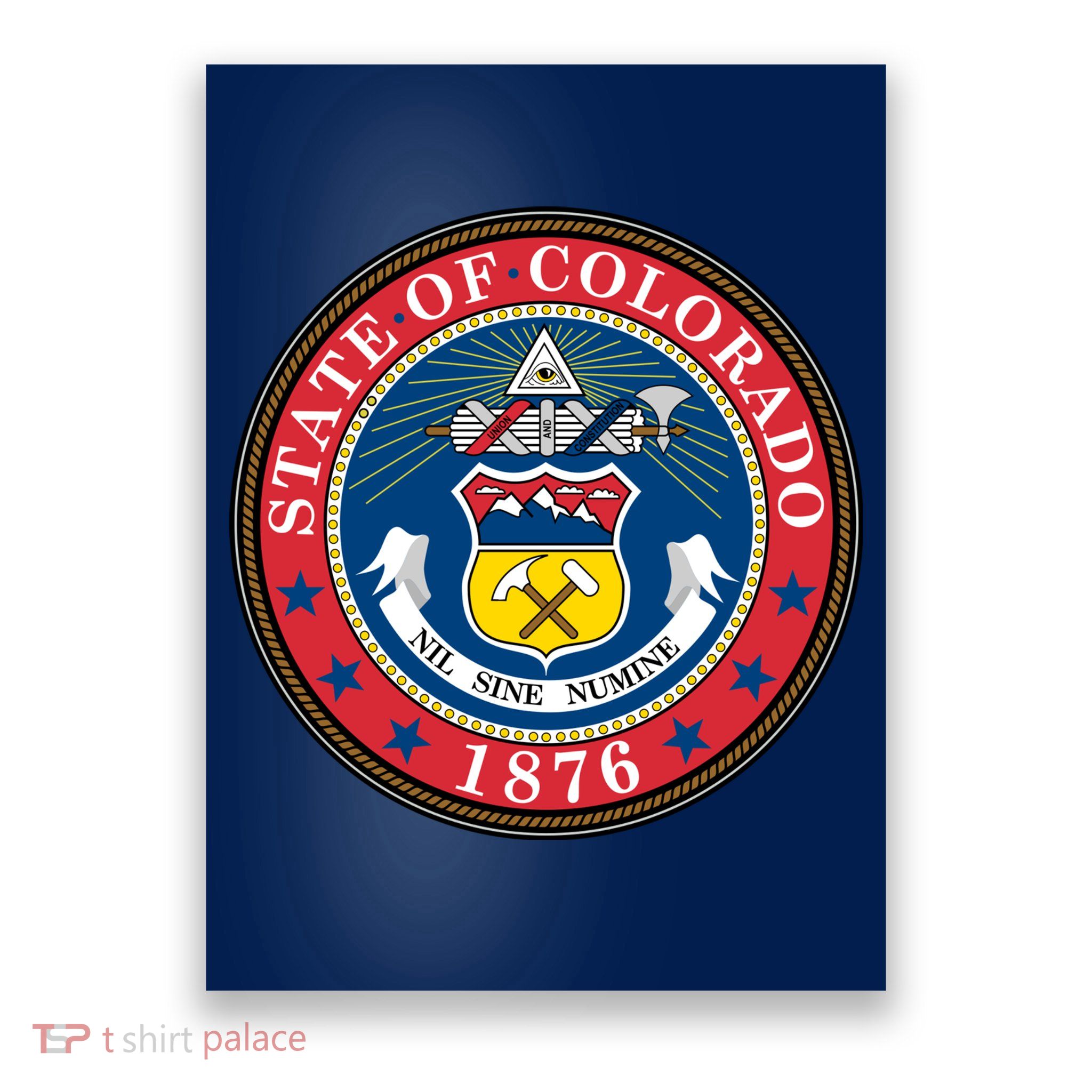State Of Colorado Seal 1876 Poster