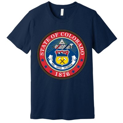 State Of Colorado Seal 1876 Premium T-Shirt