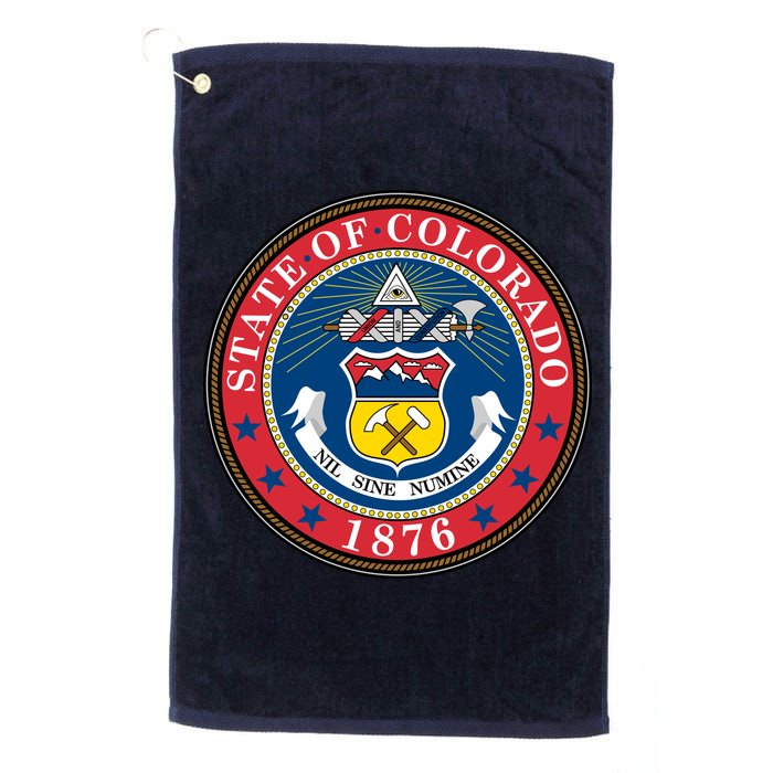State Of Colorado Seal 1876 Golf Towel