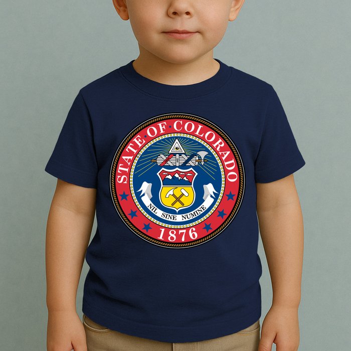 State Of Colorado Seal 1876 Toddler T-Shirt
