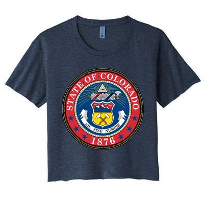 State Of Colorado Seal 1876 Crop Top