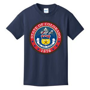 State Of Colorado Seal 1876 Kids T-Shirt