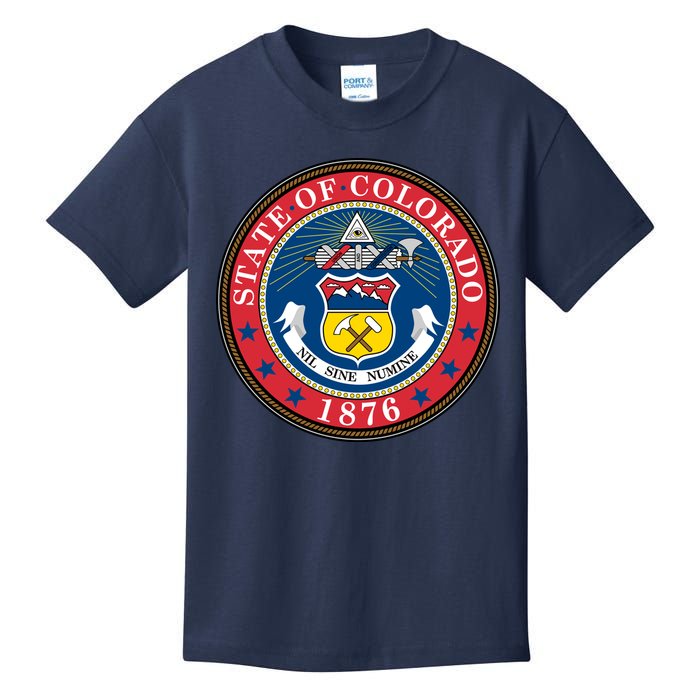State Of Colorado Seal 1876 Kids T-Shirt