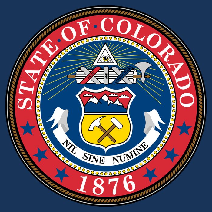 State Of Colorado Seal 1876 Kids T-Shirt