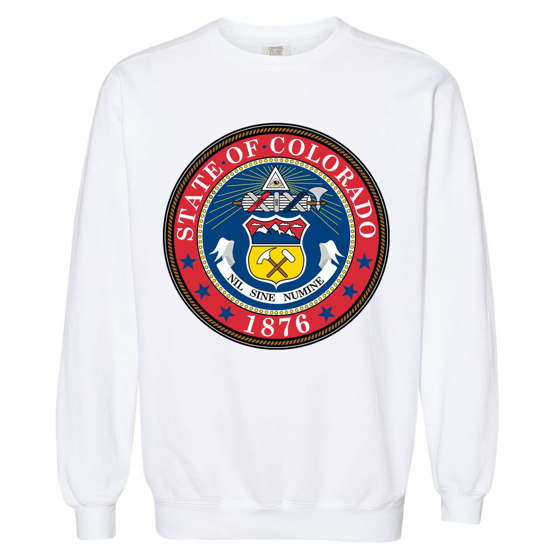 State Of Colorado Seal 1876 Garment-Dyed Sweatshirt