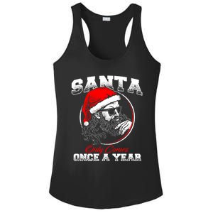 Santa Ony Comes Once A Year Naughty Santa Claus Dirty Joke Meaningful Gift Ladies PosiCharge Competitor Racerback Tank