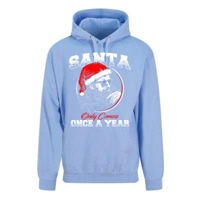 Santa Ony Comes Once A Year Naughty Santa Claus Dirty Joke Meaningful Gift Unisex Surf Hoodie