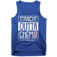 Straight Outta Chemo Breast Cancer Awareness Fight Warrior Gift Tank Top