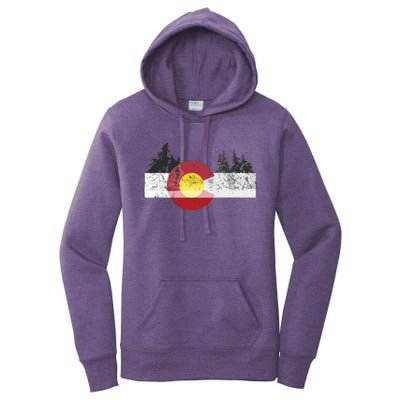 State Of Colorado Flag Women's Pullover Hoodie