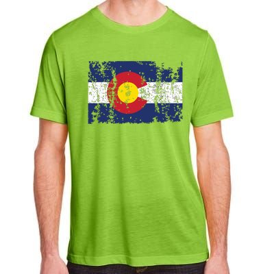 State Of Colorado Flag Adult ChromaSoft Performance T-Shirt