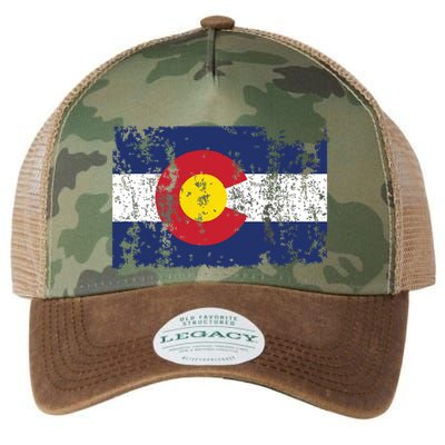 State Of Colorado Flag Legacy Tie Dye Trucker Hat