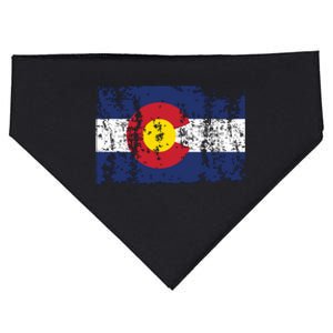 State Of Colorado Flag USA-Made Doggie Bandana