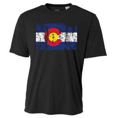 State Of Colorado Flag Cooling Performance Crew T-Shirt