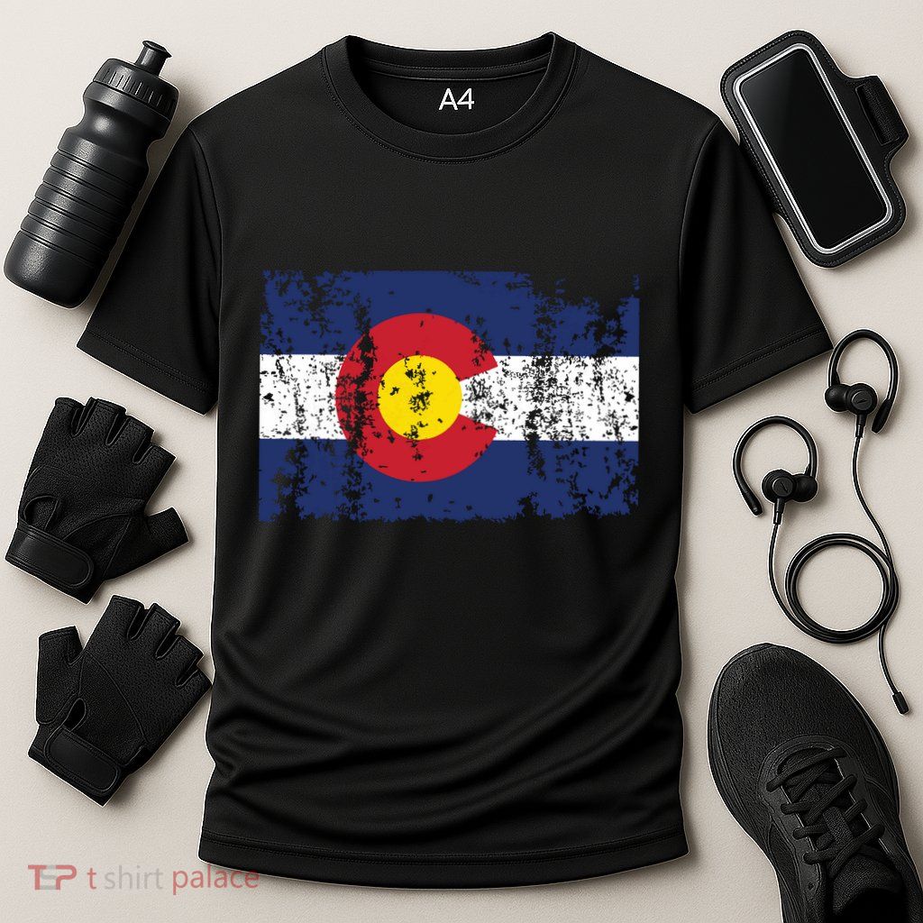State Of Colorado Flag Performance Shirt