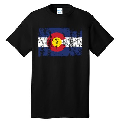 State Of Colorado Flag Tall T-Shirt