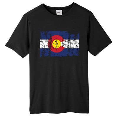 State Of Colorado Flag Tall Fusion ChromaSoft Performance T-Shirt