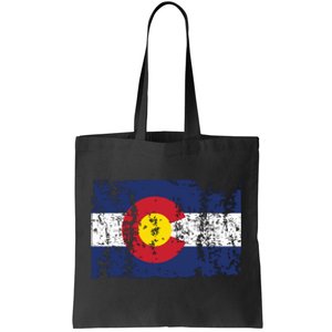 State Of Colorado Flag Tote Bag