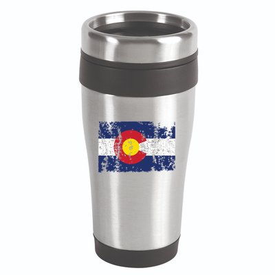 State Of Colorado Flag 16oz Travel Tumbler