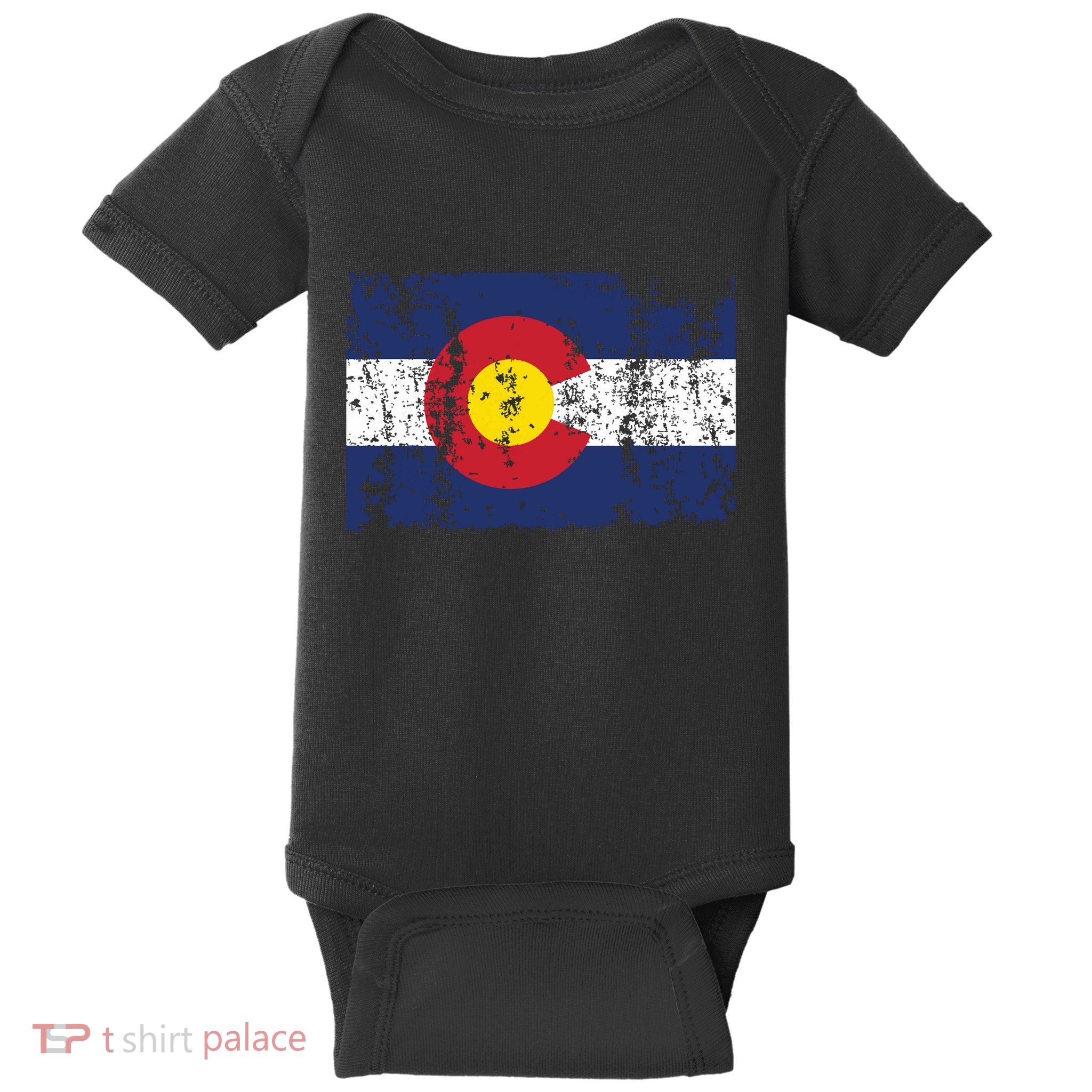 State Of Colorado Flag Baby Bodysuit