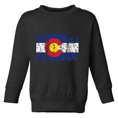 State Of Colorado Flag Toddler Sweatshirt