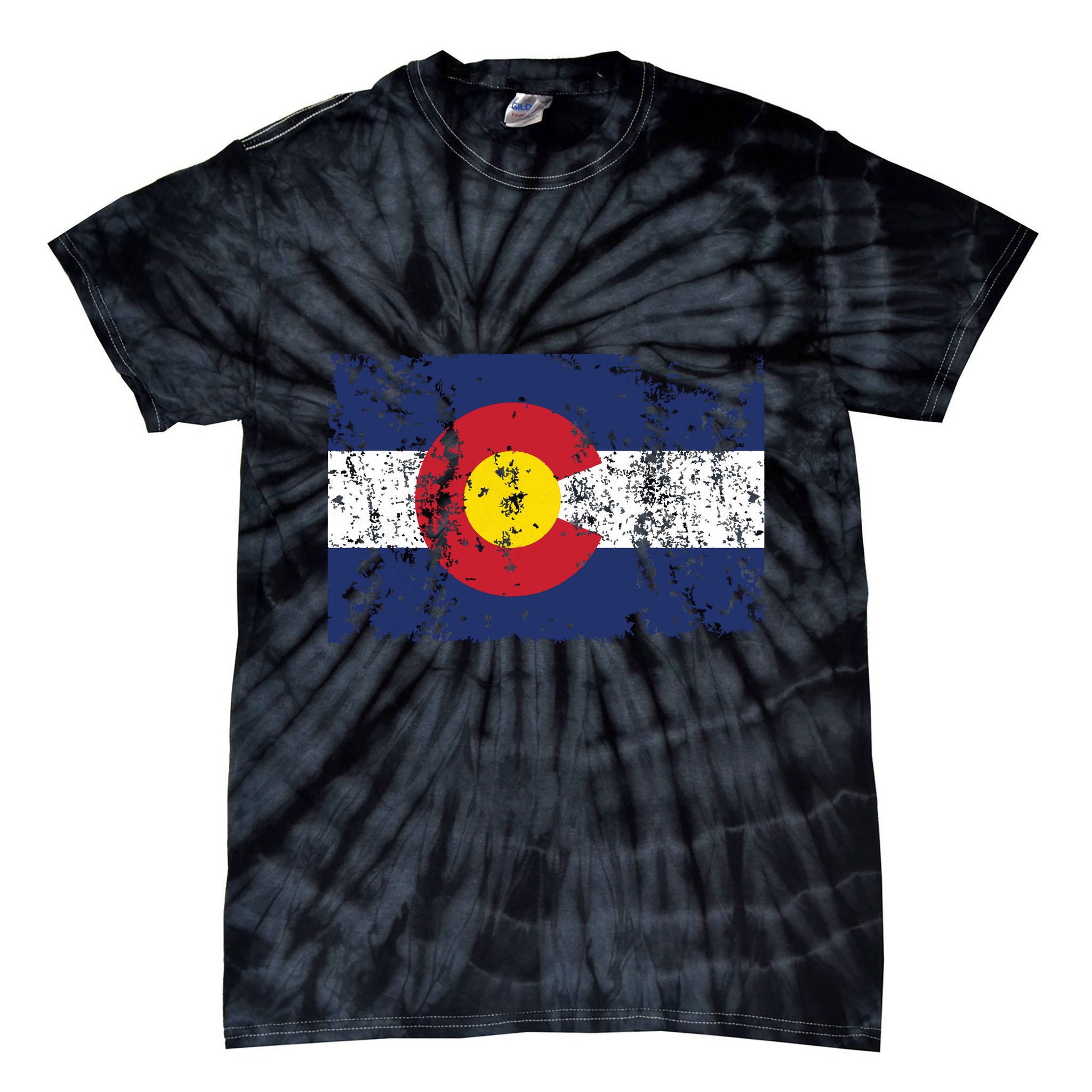 State Of Colorado Flag Tie-Dye T-Shirt