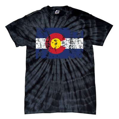 State Of Colorado Flag Tie-Dye T-Shirt