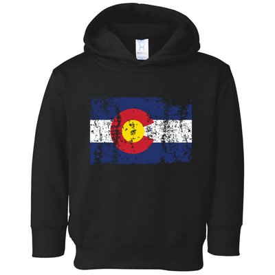 State Of Colorado Flag Toddler Hoodie