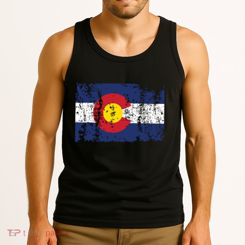 State Of Colorado Flag Tank Top