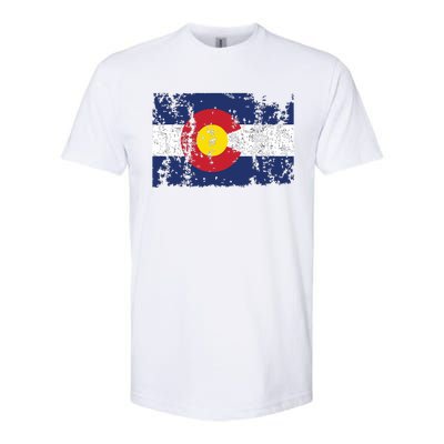 State Of Colorado Flag Softstyle CVC T-Shirt