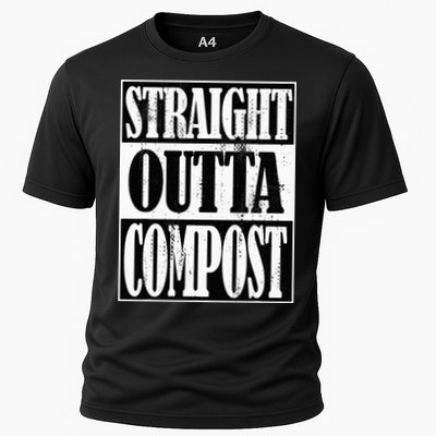 Straight Outta Compost Funny Garden Homestead Composting Performance Shirt